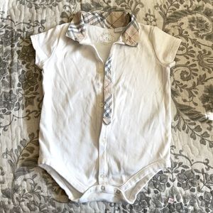 Burberry baby onesie 6m
